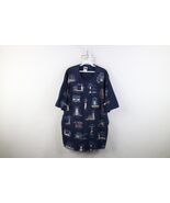 Vtg 90s Streetwear Mens 2XL Faded Lighthouse All Over Print Short Sleeve... - €59,35 EUR