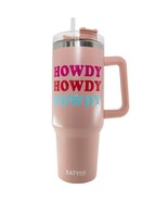 Howdy Western 40 Oz Insulated Stainless Steel Tumbler with Handle - £27.96 GBP