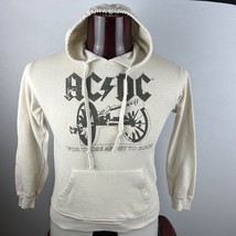 ACDC AC/DC For Those About To Rock Cream XS Hoodie - $29.69