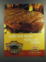 2001 McCormick Grill Mates Ad - Close your mouth. People are staring - $18.49