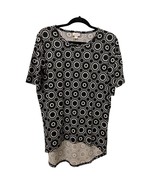 LuLaRoe Women&#39;s XX-Small Shirt Irma Geomet Casual Tunic High Low XXS Bla... - $6.71 CAD