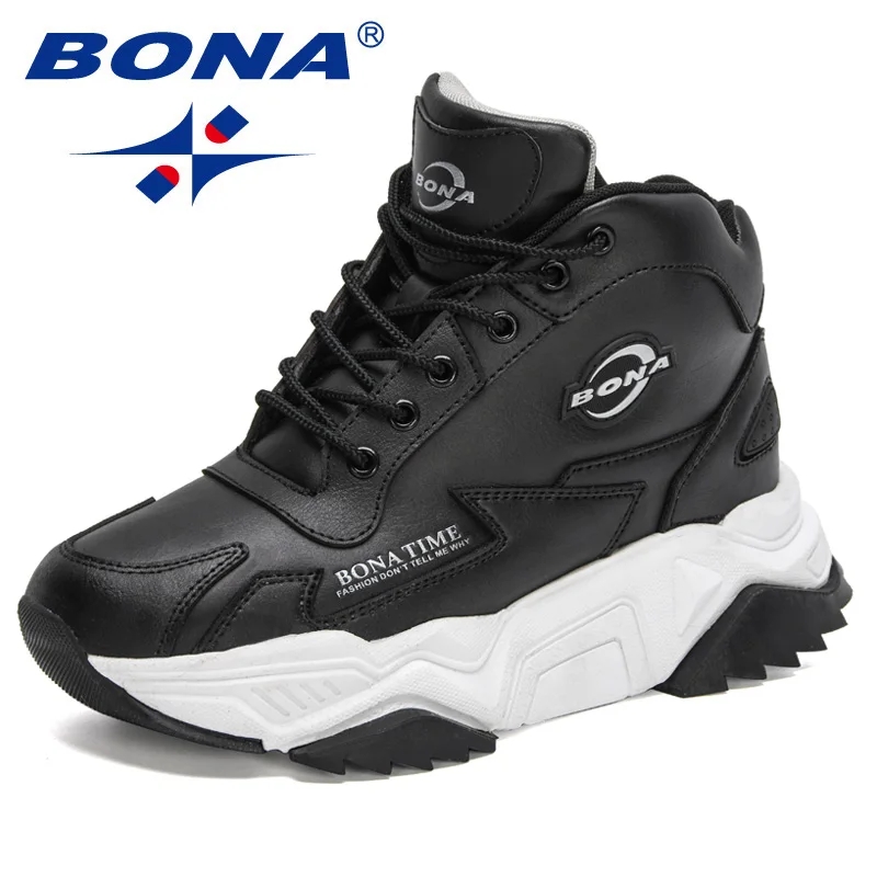 BONA 2024 New Designers   Fashion Clic High Top Sneakers Woman Casual Platform W - £213.93 GBP