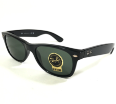 Ray-Ban Sunglasses RB2132 NEW WAYFARER 901 Black Frames with Green Lenses 52 mm - £85.27 GBP