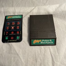 Intellivision Las Vegas Poker &amp; Blackjack Cartridge and Overlay - £3.65 GBP