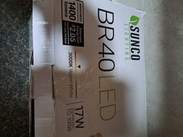 Open Box Sunco 10 Pack BR40 3000K 1400 Lumens 17W Led Light Bulbs - £19.39 GBP