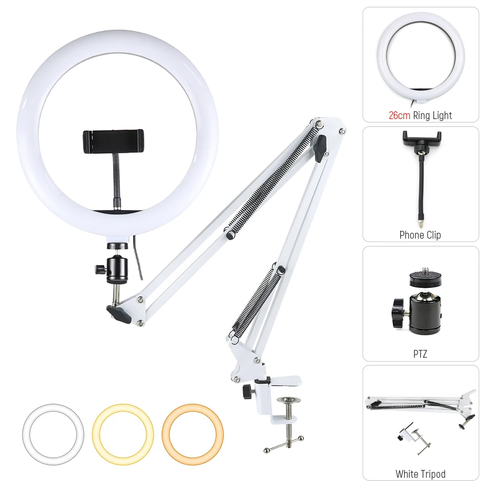 Profissional LED Selfie Ring Light Camera Phone USB ring lamp Photography Light  - £141.84 GBP