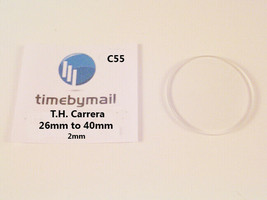 For Tag Heuer Carrera Watch Glass Crystal 26mm To 40mm New Double Domed Part C55 - £23.03 GBP