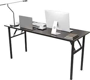Folding Computer Desk Table 62Inch Writing Desk No Need Installation Hom... - $240.99