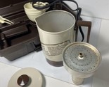 Vintage Nesco Home n Away 4Cup Coffee Travel Kit Dual Volt Percolator In... - $19.79