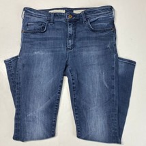 Pilcro And The Letterpress High Rise Skinny Ankle Sz 30 Denim Jeans Distressed - £15.65 GBP