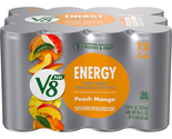 V8 +ENERGY Peach Mango Energy Drink, Made with Real Vegetable and Fruit ... - $19.90