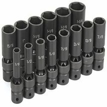Grey Pneumatic 1/2" DR 14PC DEEP FRACTIONAL UNIV SOCKET SET - €434,99 EUR