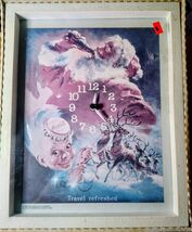 Coca-Cola Santa Claus Wall Clock Christmas Design Original 1990 Red Whit... - $13.61