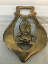 Antique horse brass featuring UK Bishops Mitre Rustic cottagecore - £14.97 GBP