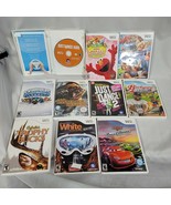 10 Various Nintendo Wii Video Games Set Lot Kids Elmo Just Dance Skyland... - $29.69