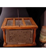1800&#39;s Antique Tin Foot warmer box - appraisal - New England Tin case wi... - £176.95 GBP