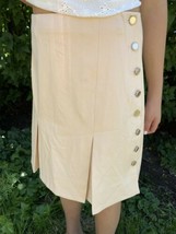 NWT Club Monaco Teeneelie Skirt Jupe Camel Size 4 Pleated - £48.56 GBP