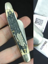 Vintage Schrade Walden pocket knife &quot;UNCLE HENRY&quot; stockman triple bone b... - £39.95 GBP