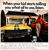 1970 Quaker State Motor Oil Advertisement Vintage Automobilia Penn Crude... - $466.27 MXN