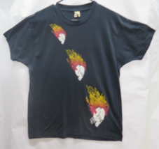 FASHION VICTIM Rare Vtg Flaming Skulls 90s Single Stitched T Shirt 90s B... - $142.44