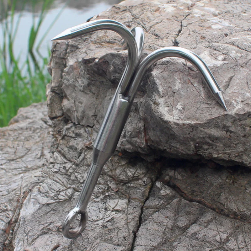 3 Claws Outdoor Rock Climbing Claws Survival Stainless Steel Camping Equipment - £15.76 GBP+