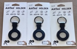 3x-iJoy AirTag Holder Keychain Lightweight Secure Grip Open Design Black... - $18.80