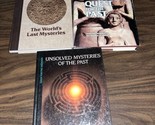 3 Reader Digest Books Unsolved Mysteries &amp; Quest For The Past, World’s L... - $14.85