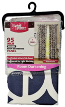 Better Homes &amp; Gardens 54x95in Rod Pocket &amp; Back Tab Panel Marissa Indigo - £20.44 GBP