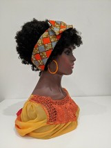 African Traditional Hand Made Wax Print Headwrap Scarf Women Headband - £5.79 GBP
