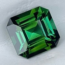 Natural Lovely Green Tourmaline 1.27 Cts Asscher Cut Loose Gemstone for Jewels - £201.06 GBP