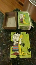 VTG 1952 LINUS PEANUTS CHARLIE BROWN JIGSAW PUZZLE 70PC SCHULTZ INCOMPLE... - £19.99 GBP