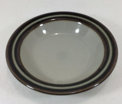Arabia Finland Gray Brown Small Fruit Compote Bowl 6 1/2&quot; Mid-Century Modern MCM - £17.32 GBP