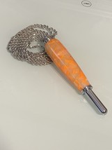 Seam Ripper Magnetic Necklace, Hand turned Acrylic, Sewing tool and Jewe... - $38.00