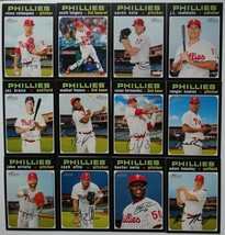 2020 Topps Heritage Philadelphia Phillies Base Team Set of 12 Cards - £2.39 GBP