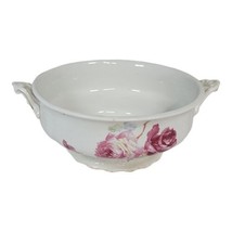 Vintage Sevres Red &amp; Pink Roses Vegetable Dish soup Tureen 1830 Antique ... - £46.02 GBP