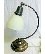 OttLite Bronze Antique Style Alabaster Shade Table Desk Lamp E13DY1  - €100,96 EUR