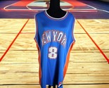 New York Knicks NBA Elevation Jersey #8 Blue Orange Men&#39;s 3XL - £34.54 GBP