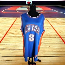 New York Knicks NBA Elevation Jersey #8 Blue Orange Men&#39;s 3XL - £34.52 GBP