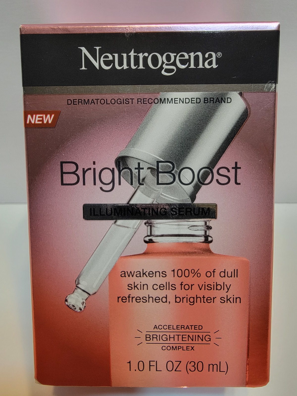 New Neutrogena Bright Boost Illuminating Serum Brightening Skin Care 1.0 OZ NIB - $13.00