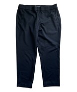 Jules &amp; Leopold XL Pull On Stretch Pants Black Ankle Slit Faux Pockets B... - $23.86 CAD