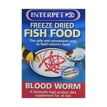 Interpet Freeze Dried Fish Food - Blood Worm 4g  - £6.39 GBP