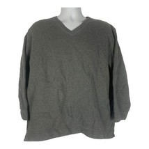 Geoffrey Beene Mens V-Neck Grey Sweatshirt Size L 80% Cotton 20% Polyester - $27.70