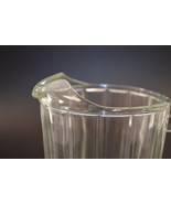 Art Deco Style Water Pitcher Retro Ice Drink Jug Glass Vtg Midcentury MCM - £22.68 GBP