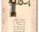 As Time Goes By Birthday New Years Greetings Unused Gibson Lines DB Post... - $3.91