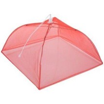 Orange Sheer Pop Up Mesh Food Cover Tent Umbrella Outdoors Parties Picni... - $19.99
