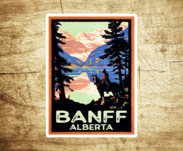 Banff National Park Alberta Canada Sticker Decal 3.75&quot; x 2.75&quot; Vinyl Mounty - £4.17 GBP