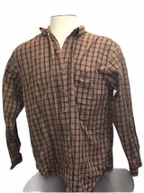 Men&#39;s Roundtree &amp; Yorke 50’s Poppin Large Plaid Checks Button Down Shirt Cotton - £7.64 GBP