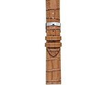 Morellato Juke Watch Strap - Light Brown - 22mm - Chrome-plated Stainles... - $25.95