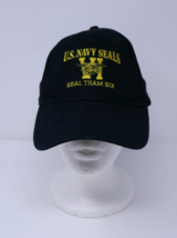 KC U.S Navy Seal Team Six Men's Adjustable Black Gold Embroidered Baseba... - $29.99