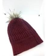 Knitted Beanie Hat Faux Fur Pom  Winter  Cap Hat ✨ Made in Italy - $188.83 MXN